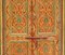 Early 20th Century Morrocan Folk Art Painted Open Backed Cupboard, Image 9