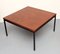 Quadratischer Couchtisch aus Teak & Metall, 1960er 2