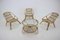 Garden Rattan Table and Armchairs by Alan Fuchs, 1970s, Set of 4, Image 2