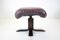 Scandinavian Leather Swivel Chairs with Footrest, 1970s, Finland, Set of 3 9
