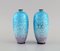Bronze Vases with Enamel Work from Limoges, Set of 2 5