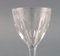 Glasses in Clear Mouth-Blown Crystal Glass from Baccarat, France, Mid-20th-Century, Set of 6 8