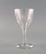 Glasses in Clear Mouth-Blown Crystal Glass from Baccarat, France, Mid-20th-Century, Set of 6 6