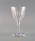 Glasses in Clear Mouth-Blown Crystal Glass from Baccarat, France, Mid-20th-Century, Set of 6, Image 6