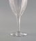 Glasses in Clear Mouth-Blown Crystal Glass from Baccarat, France, Mid-20th-Century, Set of 6 7