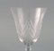Sherry and Wine Glasses in Clear Crystal Glass from Saint-Louis, France, Set of 8 4