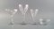 Vasos y cuenco Lalaing de cristal de Val St. Lambert, Bélgica. Juego de 6, Imagen 3