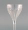 Lalaing Glasses and Rinsing Bowl in Crystal Glass from Val St. Lambert, Belgium, Set of 6 5
