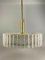 Large Mid-Century Space Age Chandelier in Brass & Glass from Doria, 1960s, Image 5