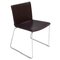 Nex Brown Leather Dining Chair by Mario Mazzer for Poliform 1