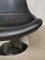 Black Leather Swivel Chair from Ikea, Image 4