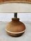 Vintage Suede & Leather Table Lamp, Image 5