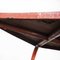 French Square Metal Garden Table in Red, 1950s, Image 7