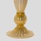 Gold and Clear Inclusion Murano Glass Table Lamps, Set of 2 3