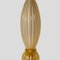 Gold and Clear Inclusion Murano Glass Table Lamps, Set of 2 5