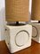 Mid-Century Carved Limestone Cube Table Lamp by Albert Tormos, 1970s, Set of 2 3