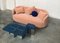 Gebogenes Cottonflower Sofa in Blush Velvet von Kabinet 2