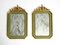 Mid-Century Italian Partly Gilded Wood Wall Mirrors, Set of 2 1