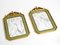 Mid-Century Italian Partly Gilded Wood Wall Mirrors, Set of 2 2