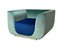 ABYSS Armchair in Mint and Ocean Blue Velvet from Kabinet, Image 1