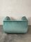 ABYSS Armchair in Mint and Ocean Blue Velvet from Kabinet 3