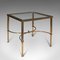 Vintage French Brass Lounge Coffee Table 1
