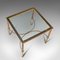 Vintage French Brass Lounge Coffee Table 6