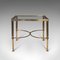 Vintage French Brass Lounge Coffee Table 4