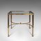 Vintage French Brass Lounge Coffee Table 2