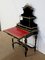 Kleiner schwarzer Napoleon III Schreibtisch aus Holz, 19. Jh 3