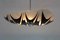 Mid-Century Patterned Ceiling Lamp from Napako, Image 12