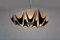 Mid-Century Patterned Ceiling Lamp from Napako, Image 3
