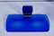 Blue Tempered Glass Bathroom Furnishing Set by Paleari, 1970s, Set of 8 11