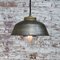 Lampe à Suspension Industrielle Vintage en Laiton et Verre Transparent 5