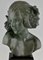 Art Deco Bronze Büste eines weiblichen Satyrs von Maxime Real Del Sarte 8