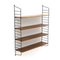 Wood and Metal Shelving Unit, 1950s 1