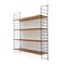 Wood and Metal Shelving Unit, 1950s, Image 4