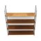 Wood and Metal Shelving Unit, 1950s 8