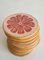 Pink Grapefruit Coasters by Federica Massimi, Set of 6 6