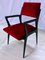 Poltrone Mid-Century in velluto rosso scarlatto, Italia, anni '50, Immagine 12