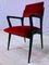 Mid-Century Italian Scarlet Red Velvet Armchairs, 1950s, Set of 2, Image 13