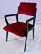 Fauteuils Mid-Century en Velours Rouge Écarlate, Italie, 1950s, Set de 2 11