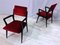 Mid-Century Italian Scarlet Red Velvet Armchairs, 1950s, Set of 2 4