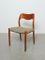 Danish Model 71 Teak Dining Chairs by Niels Otto Moller for J.L. Møllers, 1960s, Set of 6 2