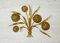 Vintage Gold-Leaf Flower Wall Lamp 1