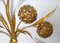 Vintage Gold-Leaf Flower Wall Lamp, Image 4