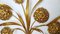 Vintage Blumen Wandlampe aus Blattgold 3