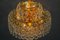 Mid-Century Crystal Glass and Gilded Brass Seven-Light Chandelier from Palwa 4