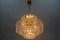 Mid-Century Crystal Glass and Gilded Brass Seven-Light Chandelier from Palwa, Image 2