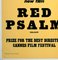 Affiche Red Psalm Academy Cinema London Quad par Strausfeld, Royaume-Uni, 1973 6